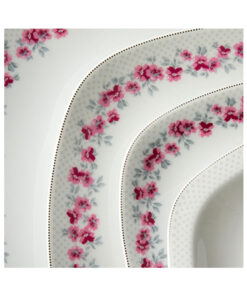 Alternative view of سرویس غذاخوری 27 پارچه چینی زرین ایران سری کواترو مدل گلسار پلاتینی درجه عالی