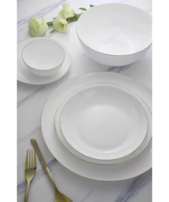 سرویس 26 پارچه اپال دیوالی لب طلا گلدن