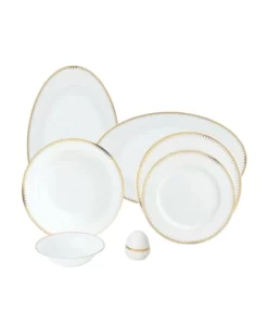 سرویس غذاخوری 28 پارچه چینی زرین مدل سپیدار