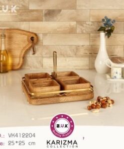 اردو خوری چهار خانه طلایی کاریزما بی وی کی مدل 412204