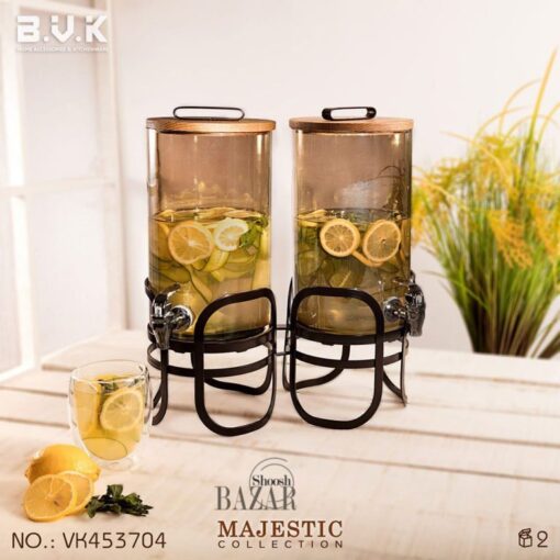 کلمن شیشه ای دو قلو شامپاینی بی وی کی مدل 453704