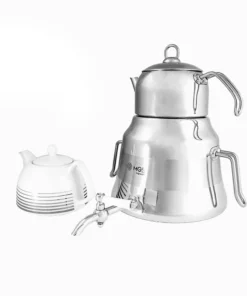 کتری استیل با دو قوری ام جی اس کد K41011