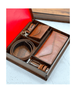 ست چرم طبیعی 4 تیکه ماد