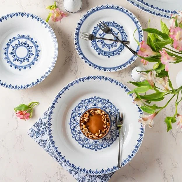 سرویس غذا خوری 35 پارچه چینی زرین مدل بخارا درجه عالی - تصویر 4