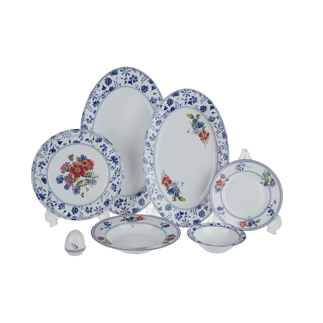 سرویس غذا خوری 28 پارچه چینی زرین مدل گرانادا درجه عالی